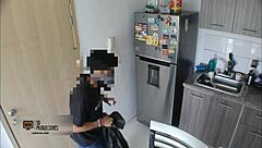 Would you obey a horny thief dominating Brithany at home?