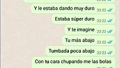 My latina girlfriend tries the cum and loves it on web chat 😍