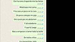 My latina girlfriend tries the cum and loves it on web chat 😍