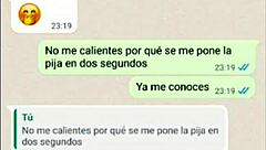 My latina girlfriend tries the cum and loves it on web chat 😍