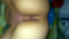 On all fours, she shows off her big ass, vagina, and master in this wedding vid.