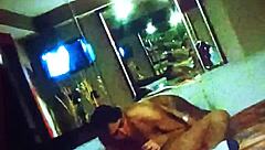 my cousin's ex-wife sucks my dick and licks my balls in the motel