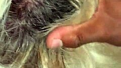 mature latina whore deepthroats big black cock in interracial blowjob scene