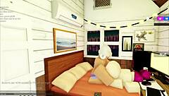 Hot girlfriend strips naked after breakfast, then we fuck