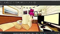 Hot girlfriend strips naked after breakfast, then we fuck