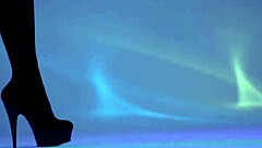 Natalia Andreeva performs a beautiful striptease, undressing and ripping clothes in a cute way