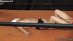 japanese femdom two women humiliate a man with a fight