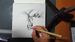 Sensual fingers gently explore the skin in a tender touch