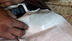 The chubby ebony milf was fucked hard by a big black cock, her big tits and fat ass bouncing as she came.