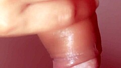 CHEATING WIFE TAKES CUM IN MOUTH UP CLOSE!