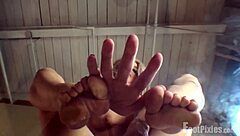 Mckensie's Soles Viewed From Below Evoke Intense Fetish Emotions