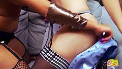 Girls cosplay superheroes, feeling ecstatic orgasms while fucking in detention