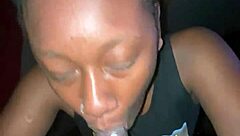 Teen Neighbor Secret Blowjob - Can You Handle Her Sloppy Ebony Deepthroat Skills?