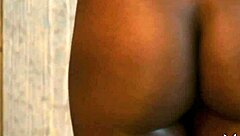 Ana Foxxx performs a striptease with clothes ripped in Supernova PMV.