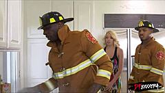 Petite teen sucks big black cock