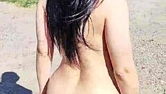 my horny stepniece couldn't wait, we stopped to fuck hard