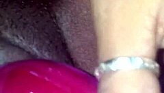 Ex Ebony Girlfriend Teases Vibrator Before Sucking Cock