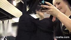 In this narrative, an exquisite Czech teen gets SEDUCED in the shopping centre. Then she's NAILED hard in POV by a monster cock!