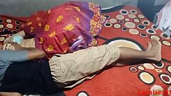 Watch red saree wife getting fucked doggystyle