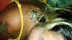 Mexican woman performs oral in the pool without fear of neighbors.