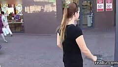 In this narrative, an exquisite Czech teen gets SEDUCED in the shopping centre. Then she's NAILED hard in POV by a monster cock!