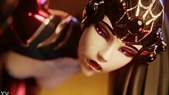 is widowmaker taking a huge anal creampie deep inside?