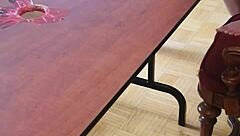 I's stomping cum outta that big cock with my feet on the desk, dominating him so hard!