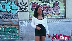 Ebony goddess Zoe Bombon craves fucking after breakup