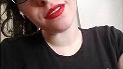 Watch This Anal Slut Beg for Mistress Domination in Lipstick POV Instructions!