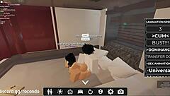 New session with beautiful girl in Roblox