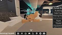 New session with beautiful girl in Roblox