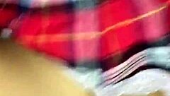 watch this sexy latina colegiala getting her face covered in hot cum