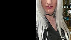 so this platinum blonde crossdresser heads out after a date, dealing with some humiliation from the shemale ladyboy in a transsexual encounter.