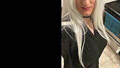 so this platinum blonde crossdresser heads out after a date, dealing with some humiliation from the shemale ladyboy in a transsexual encounter.
