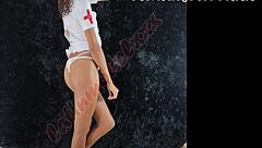 Will This Sexy Nurse In Lingerie Show Pussy And Ass During Pov Photoshoot?