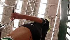 big ass tease in supermarket