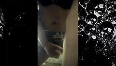 amateur shemale jerks off hard!