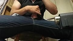 Playing with my stiff cock until i cum