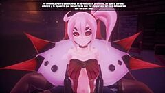 Monster girl island prologue features Adeline de la Toile la chica araña scaring yet pleasing with licking fucking and 3d pussy action