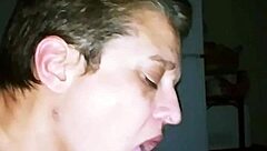 Momma Excels at Sucking Cock in Intense Blowjob