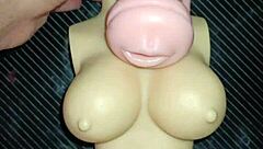 I can't believe this trio with Kissy and Dolly, involving blowjob, quickie missionary, and cum in mouth on that tight cock.