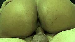 Feeling Ecstasy As A Man Cums Inside While Riding His Cock With My Huge Ass.