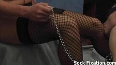 Worship my perfect pantyhose covered feet now!