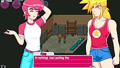 step sister and redhead friend caught in first time threesome with step bro