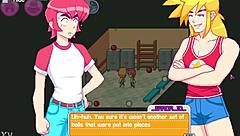 step sister and redhead friend caught in first time threesome with step bro