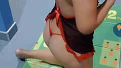 my stepsister enjoys getting penetrated during her workout