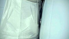 Chubby babe gets wet from playing with her big tits