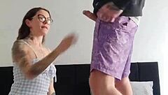 Stepsister Catches Me Filming Her Rough Blowjob And Doggystyle.