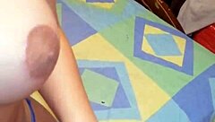 I got this big ass latina bride giving me a sloppy blowjob and fucking on all fours, she's so cute with natural tits.