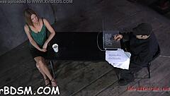 Filthy Girl Masturbates After Dinner With Toys And Bondage